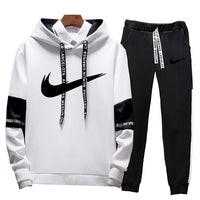 Brand Clothing Men's Casual Sweatshirts Pullover Cotton Men tracksuit Hoodies Two Piece +Pants Sport Shirts Autumn Winter Set