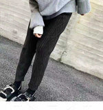 Streetwear Autumn Thick pant women trousers 2019 Autumn winter high waist loose drawstring elastic waist twist radish wool pants