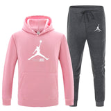23 JORDAN Autumn winter Hot Sale Men's Sets Hoodie+pants 2 Pieces Sets Casual Tracksuit Male Sportswear Gyms Fitness Sweatpants