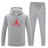 23 JORDAN Autumn winter Hot Sale Men's Sets Hoodie+pants 2 Pieces Sets Casual Tracksuit Male Sportswear Gyms Fitness Sweatpants