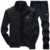 2019 Gym Spring Jacket + Pants Casual Tracksuit Men Sportswear Tracksuits Men Polyester Sweatshirt Sporting Fleece ropa hombre