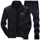 2019 Gym Spring Jacket + Pants Casual Tracksuit Men Sportswear Tracksuits Men Polyester Sweatshirt Sporting Fleece ropa hombre
