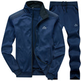 2019 Gym Spring Jacket + Pants Casual Tracksuit Men Sportswear Tracksuits Men Polyester Sweatshirt Sporting Fleece ropa hombre
