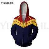 Avengers 4 Endgame Men and Women Zipper Hoodies Captain America 3D Hooded Jacket Superhero Sweatshirt Streetwear Cosplay Costume