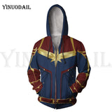 Avengers 4 Endgame Men and Women Zipper Hoodies Captain America 3D Hooded Jacket Superhero Sweatshirt Streetwear Cosplay Costume