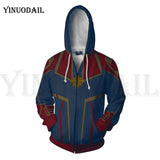 Avengers 4 Endgame Men and Women Zipper Hoodies Captain America 3D Hooded Jacket Superhero Sweatshirt Streetwear Cosplay Costume