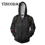 Avengers 4 Endgame Men and Women Zipper Hoodies Captain America 3D Hooded Jacket Superhero Sweatshirt Streetwear Cosplay Costume
