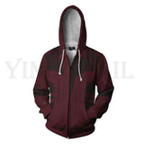 Avengers 4 Endgame Men and Women Zipper Hoodies Captain America 3D Hooded Jacket Superhero Sweatshirt Streetwear Cosplay Costume