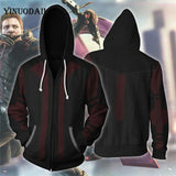 Avengers 4 Endgame Men and Women Zipper Hoodies Captain America 3D Hooded Jacket Superhero Sweatshirt Streetwear Cosplay Costume