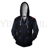 Avengers 4 Endgame Men and Women Zipper Hoodies Captain America 3D Hooded Jacket Superhero Sweatshirt Streetwear Cosplay Costume
