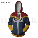 Avengers 4 Endgame Men and Women Zipper Hoodies Captain America 3D Hooded Jacket Superhero Sweatshirt Streetwear Cosplay Costume