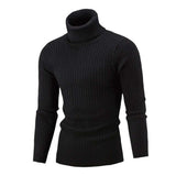 Winter Men Slim Warm Knit High Neck Pullover Jumper Sweater Turtleneck Top Plus Size M-5XL pull homme sueter hombre sweter 2019