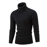 Winter Men Slim Warm Knit High Neck Pullover Jumper Sweater Turtleneck Top Plus Size M-5XL pull homme sueter hombre sweter 2019
