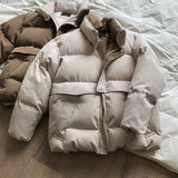 2019 Women Thick Winter Coat Stand Collar Women Jacket Coat Oversize Loose Coat Outerwear Female Casaco Feminino Parkas