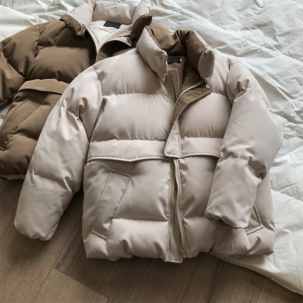 2019 Women Thick Winter Coat Stand Collar Women Jacket Coat Oversize Loose Coat Outerwear Female Casaco Feminino Parkas