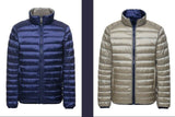 NewBang Brand Men's Down Jacket Puffer Ultra Light Down Jacket Men Autumn Winter Double Side Feather Reversible Parka